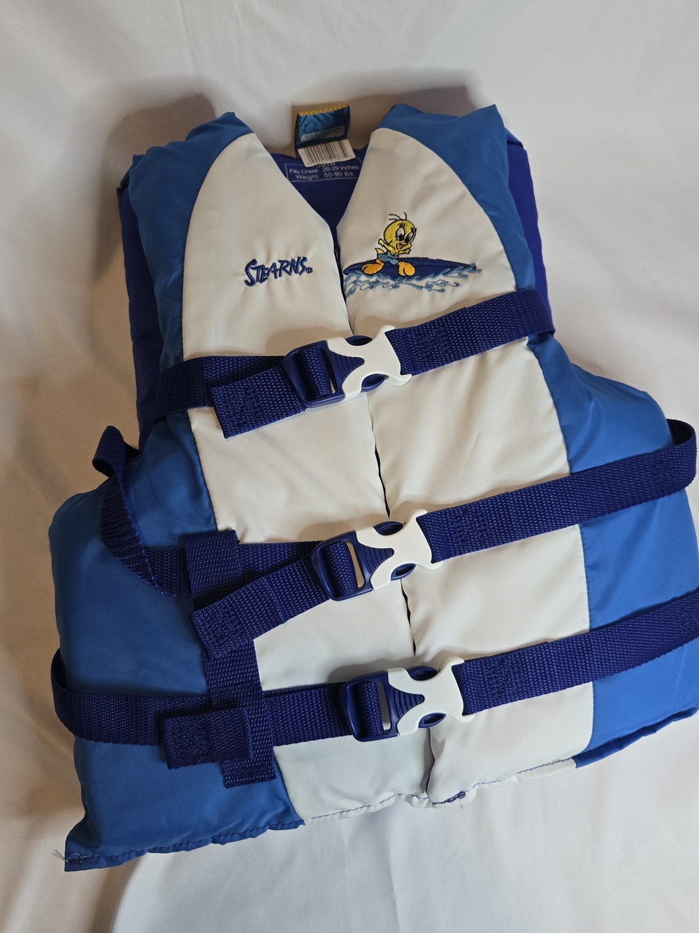 Looney Tunes Stearns Youth Life Preserver Floatation Aid Ski Vest Tweety Bird
